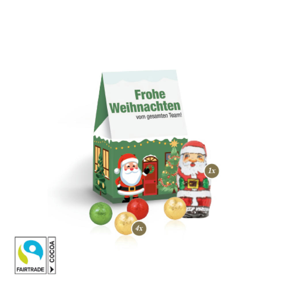 Product image Präsent "Christmas Minis" mit Fairtrade® Schokolade Werbeartikel