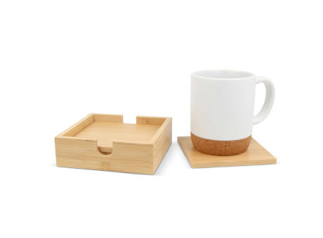 Bambus Untersetzer Set (4 Stück) Werbeartikel