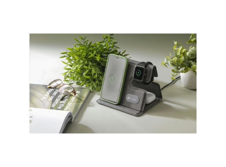 Product image Triplo RCS Wireless Charging Station Auflader bedrucken