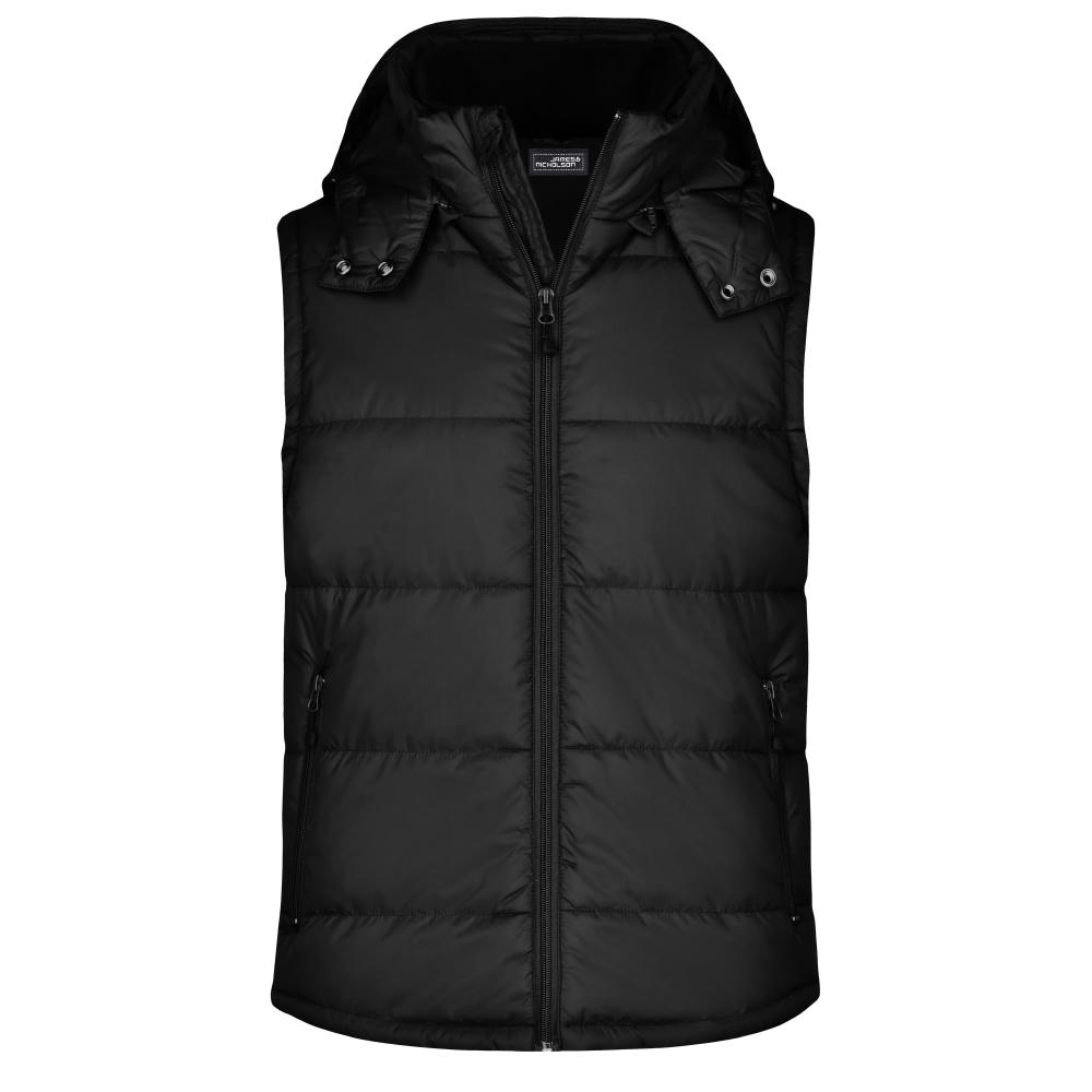 Men's Padded Vest - Modische Steppweste mit abnehmbarer Kapuze Werbeartikel