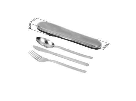 Besteck-Set im PP case "YOKA" Werbeartikel