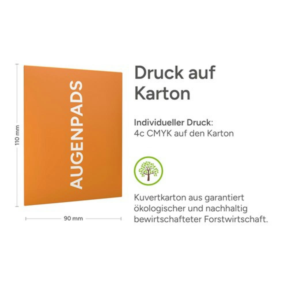 Augenpads "Hyaluron-Koffein" Werbeartikel