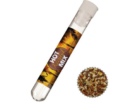 Product image Gewürzmischung HOT Karibik Mix, ca. 5g, Reagenzglas Werbeartikel