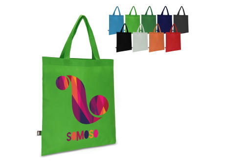 Product image R-PET Tragetasche aus Non Woven mit kurzen Griffen 38 x 42cm 75g/m² bedrucken