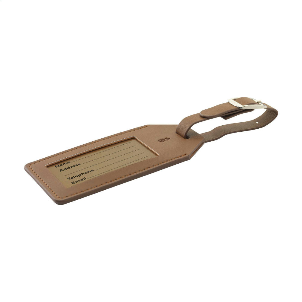 Product image Vegan Pineapple Leather Luggage Tag Werbeartikel