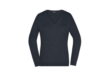 Product image Ladies' V-Neck Pullover - Klassischer Baumwoll-Pullover Werbeartikel