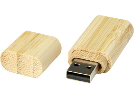 USB-Stick 3.0 aus Bambus mit Schlüsselring bedrucken