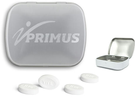 18 g - Vivil Extra Strong zuckerfrei - silber-matt - bis 10 cm²