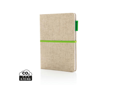 A5 Jute Notizbuch bedrucken