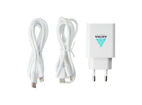 2-in-1 RCS Cable Charging Set Ladegerät-Set Werbeartikel