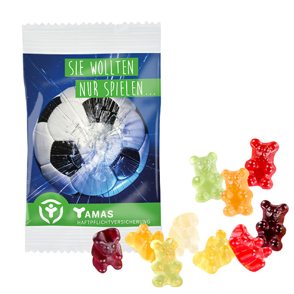 Product image Fruchtgummi STANDARD 15 g, VEGAN im kompostierbaren Tütchen Werbeartikel