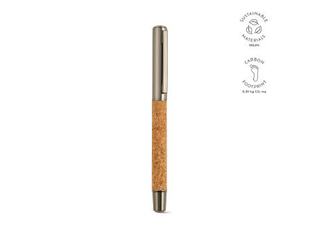 Faulkner Kugelschreiber recy. Edelstahl Blau  bedrucken