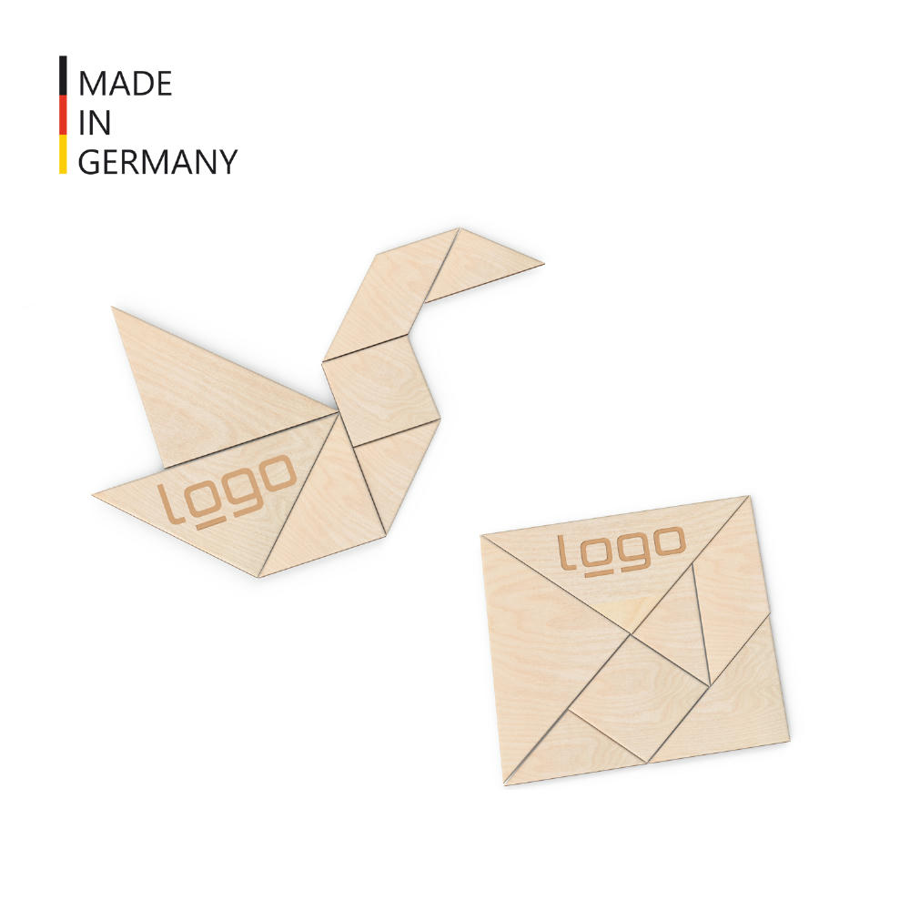 Product image Tangram Kreativ-Puzzle (FSC® zertifiziert) inkl. Baumwollsäckchen Werbeartikel