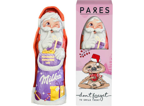 Milka Weihnachtsmann in Werbegeschenkbox Werbeartikel