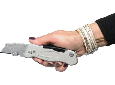 Trapezklingen-Klappmesser "Solid Screw Cut" Werbeartikel