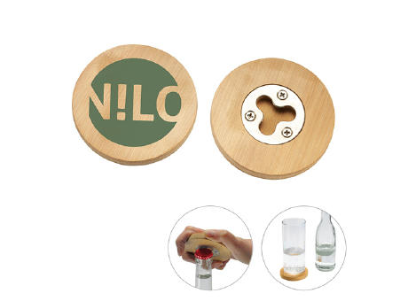 Flaschenöffner Bambus bedrucken