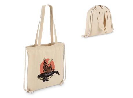 Baumwoll-Tragetasche mit Kordelzug OEKO-TEX® 38 x 42cm 140g/m² bedrucken