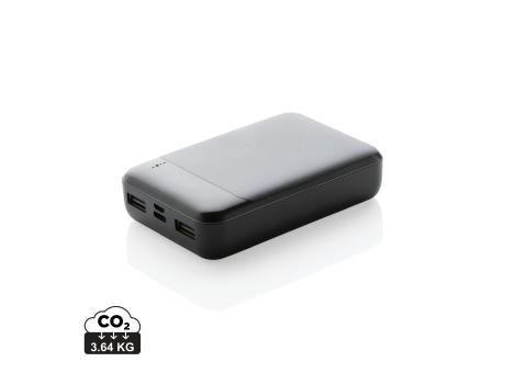 10.000 mAh Powerbank aus RCS Standard recyceltem Kunststoff bedrucken