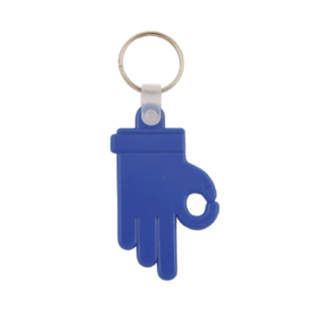 Product image Kunststoff Schlüsselanhänger OK Hand Werbeartikel