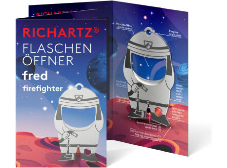 RICHARTZ® FLASCHENÖFFNER fred firefighter bedrucken