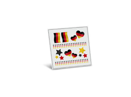 Fan Mäppchen Tattoo mit Deutschland Tattoos Werbeartikel