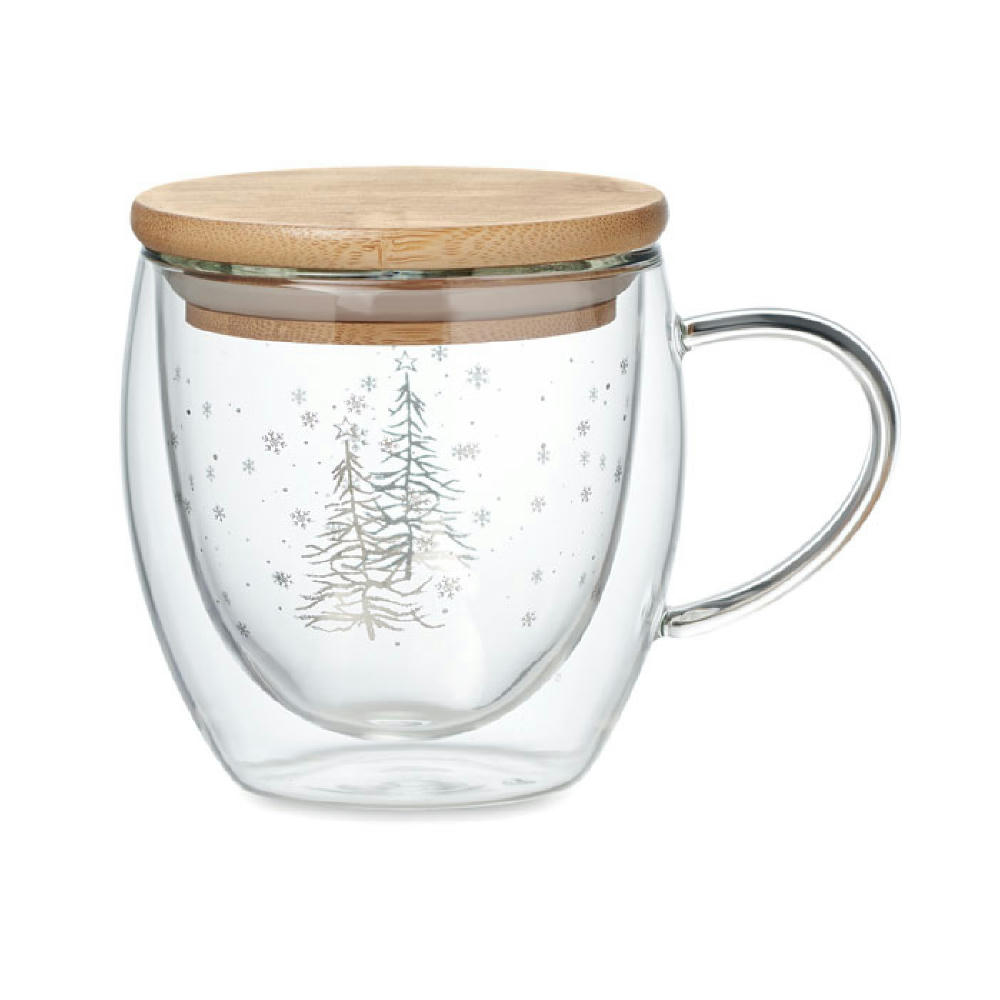 Product image Becher Borosilikatglas Baum Werbeartikel