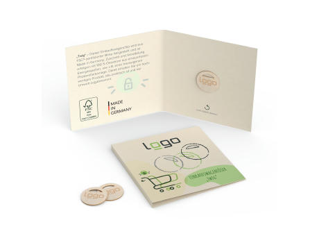Einkaufswagen-Chip Twig (FSC® zertifiziert) bedrucken