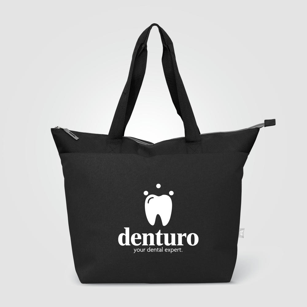 Metropolis Kühltasche mit Reißverschluss aus recyceltem 600D Polyester für 44 Dosen - 20 L Werbeartikel