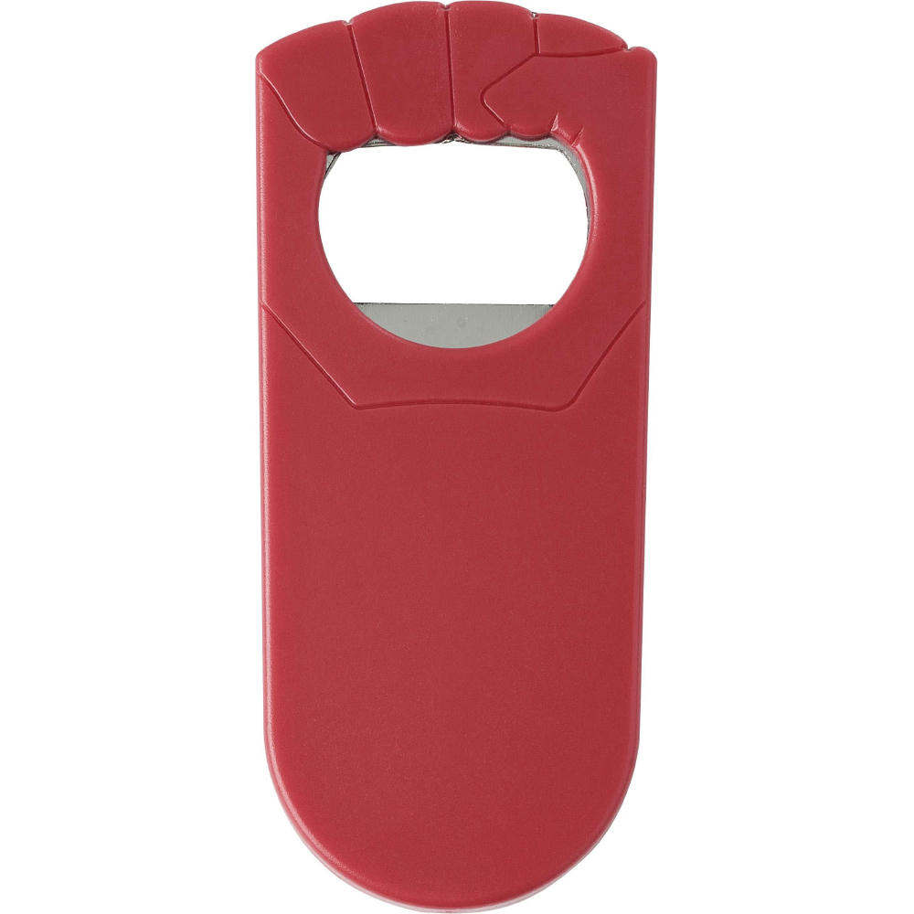 Product image Flaschenöffner aus Kunststoff Tay Werbeartikel