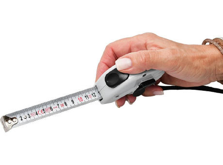 Automatik-Bandmaß "Metis 3 M grau" bedrucken