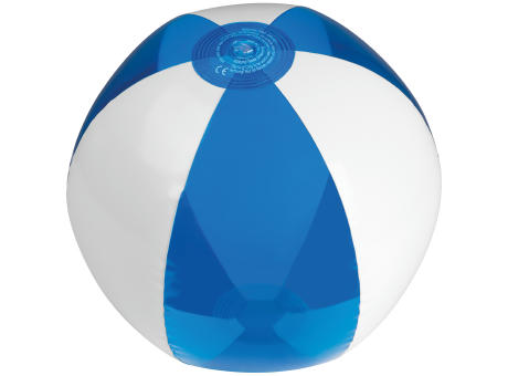 Strandball bicolour farbig/transparent Werbeartikel