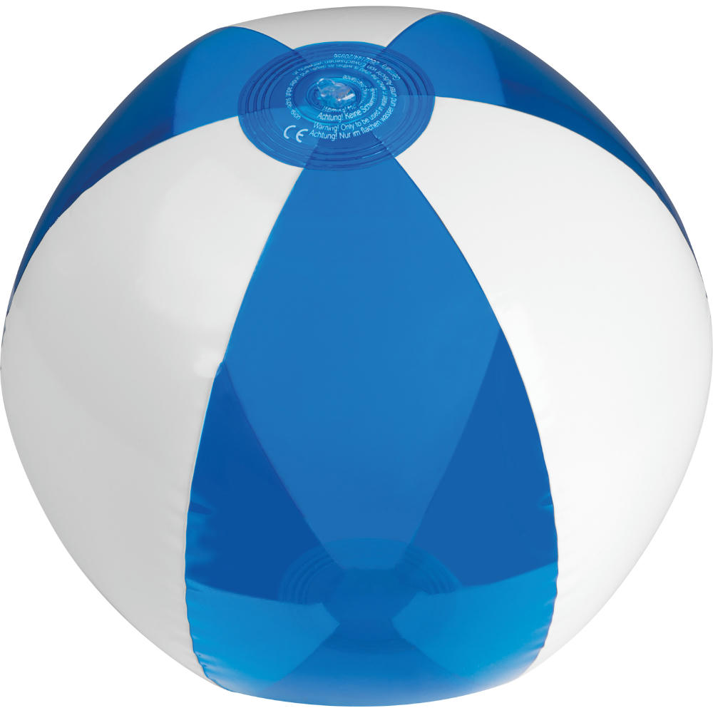 Product image Strandball bicolour farbig/transparent Werbeartikel