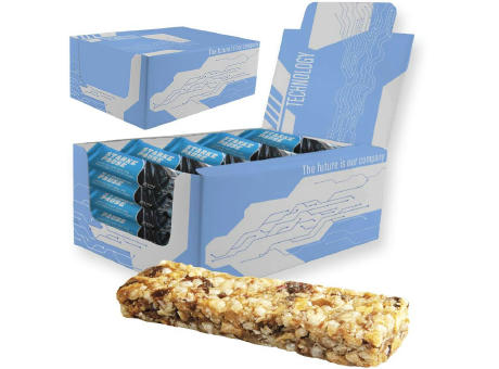 Müsliriegel Multikorn-Apfel, 25 Stück, ca. 625g, Displaybox Maxi Werbeartikel