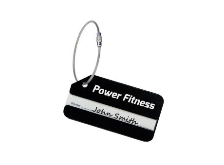 Product image Aluminium Luggage Tag Schwarz bedrucken