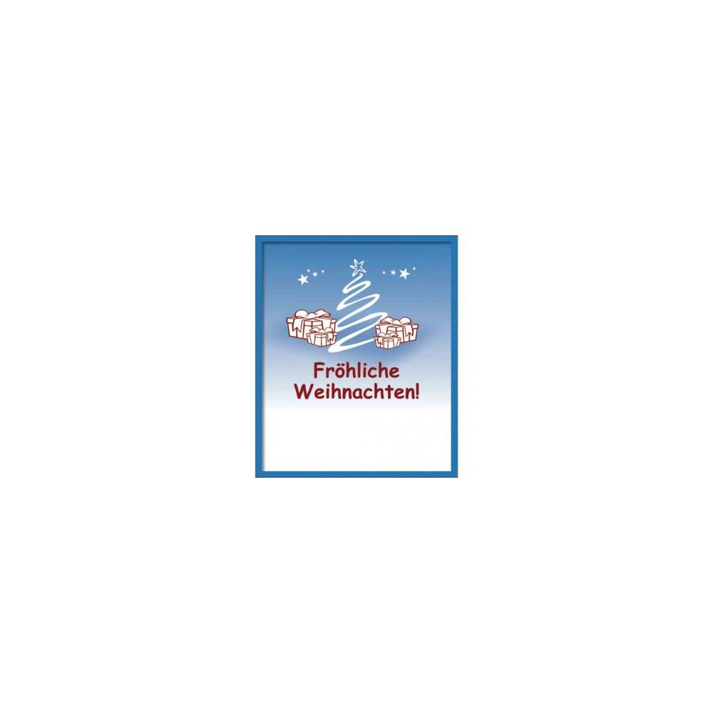 Organzasäckchen Santa mit Grußkarte Werbeartikel