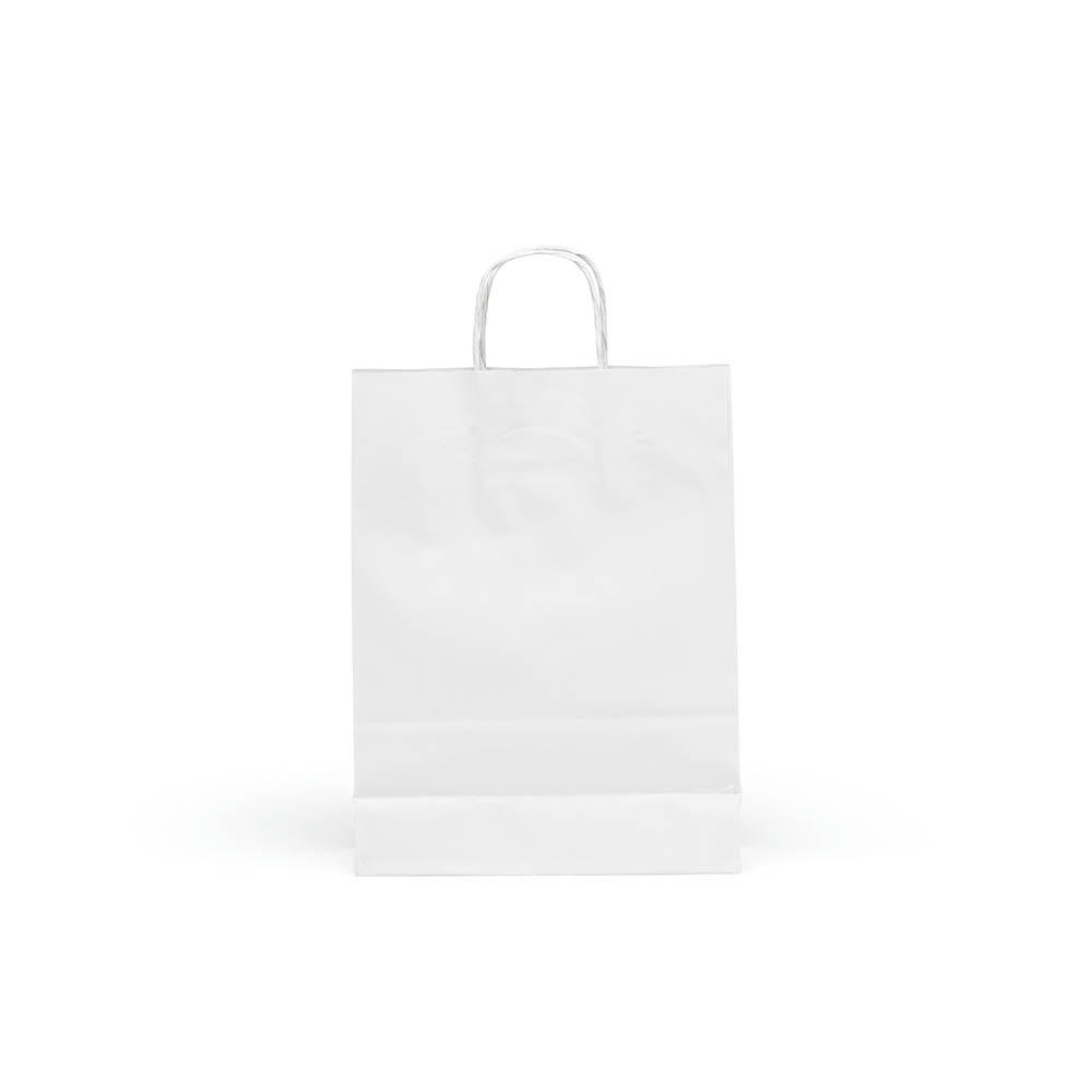 Etna M weiße FSC®-Kraftpapiertasche. 90g/m². Hergestellt in Portugal Werbeartikel