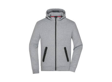 Product image Men's Hooded Jacket - Kapuzenjacke mit modischen Details in Melange-Optik Werbeartikel