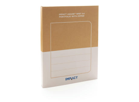 Impact AWARE™ RPET A4 Portfolio mit Reißverschluss Werbeartikel
