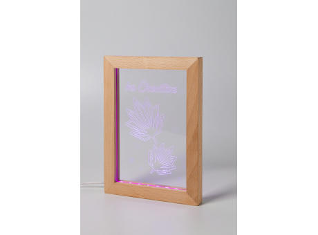 LED-Trophäe Woodiframe Werbeartikel