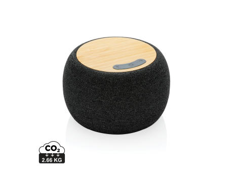 5W Lautsprecher aus RCS rPlastik/PET & Bambus Werbeartikel