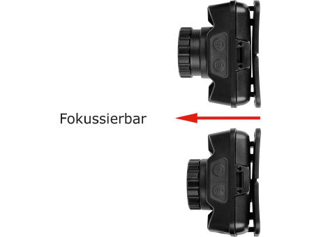 Aufladbare LED Stirnleuchte mit Sensorfunktion "Focus Head Light Charge 220 L" Werbeartikel