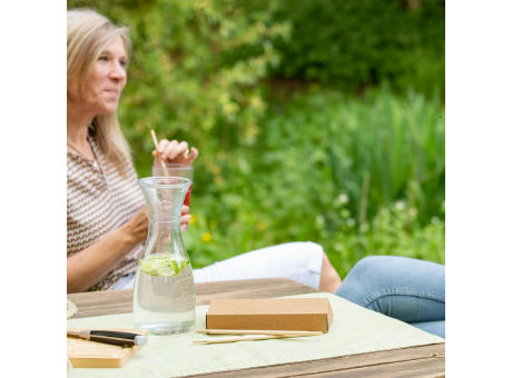 Papierstrohhalm 100er Set "Natur" Werbeartikel