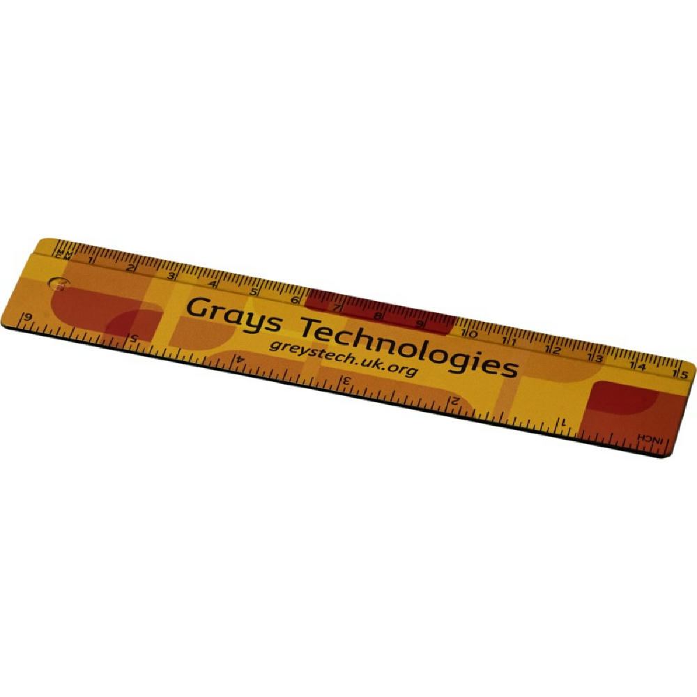 Product image Terran 15 cm Lineal aus 100 % recyceltem Kunststoff Werbeartikel