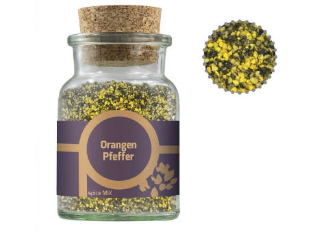 Product image Gewürzmischung Orangen-Pfeffer, ca. 75g, Korkenglas Werbeartikel