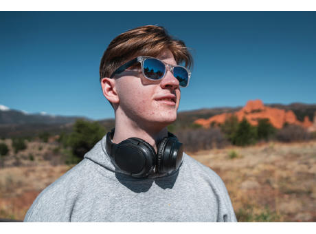 Elite Faltbarer kabelloser Kopfhörer aus RCS Kunststoff Werbeartikel