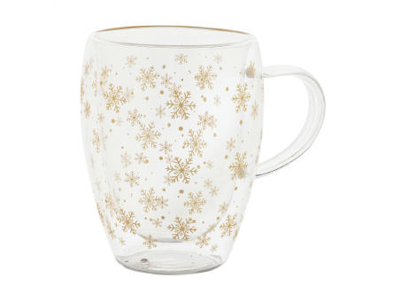 Product image Weihnachts-Thermobecher aus Glas Snostro Werbeartikel
