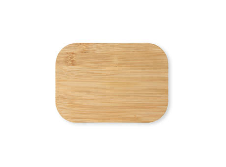 SHINO. Frischhaltebox (800 mL) aus Edelstahl und Deckel aus Bambus Werbeartikel