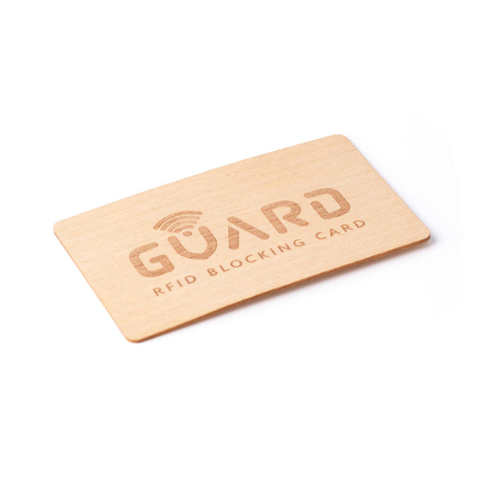 RFID Blocker Karte (Holz) Werbeartikel