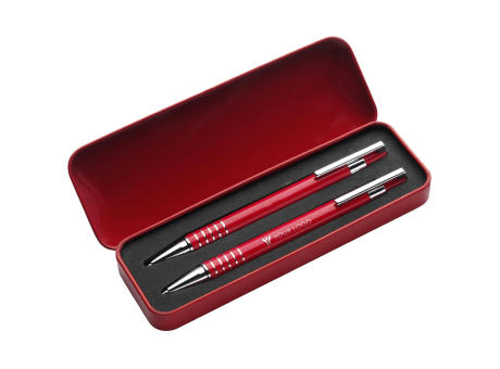 Schreibset aus Aluminium/Metall Yolanda Werbeartikel