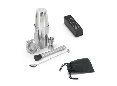 BRAMBLE. Cocktail-Set aus Edelstahl bestehend aus 6 Teilen Werbeartikel